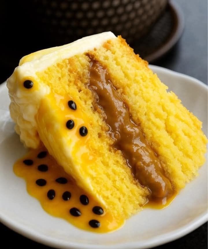 Bolo de Maracujá com Doce de Leite - Uma Combinação Perfeita de Sabor, Textura e Emoção