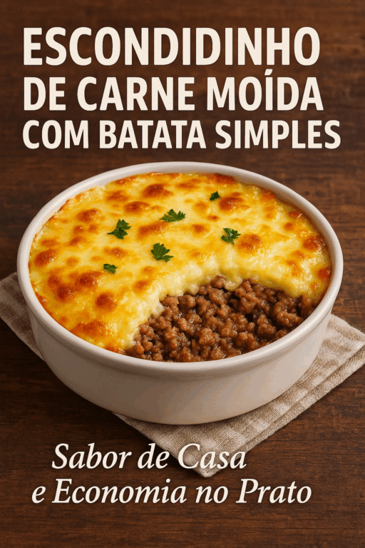 Escondidinho de Carne Moída com Batata Simples Sabor de Casa e Economia no Prato