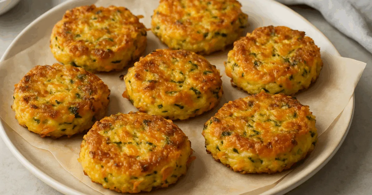 Bolinho de batata, cenoura e abobrinha