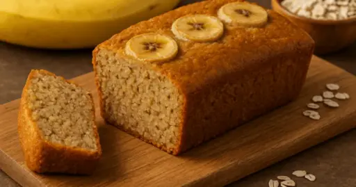 Bolo Fit de Banana com Aveia (rápido e fácil)