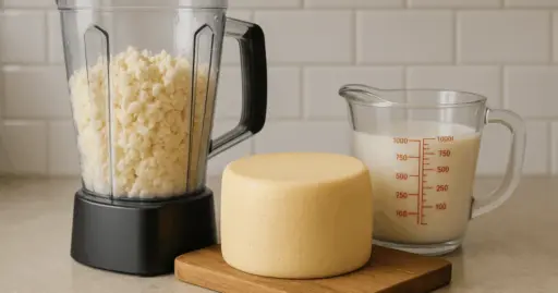 Faço Queijo no Liquidificador Produza 3 kg com Apenas 1 L de Leite