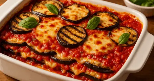 Lasanha de Berinjela com Molho de Tomate Caseiro
